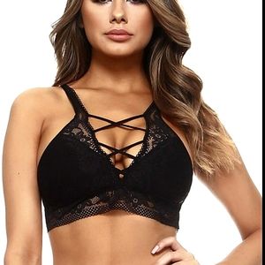 Yelete Cotton Lace Bralette size S